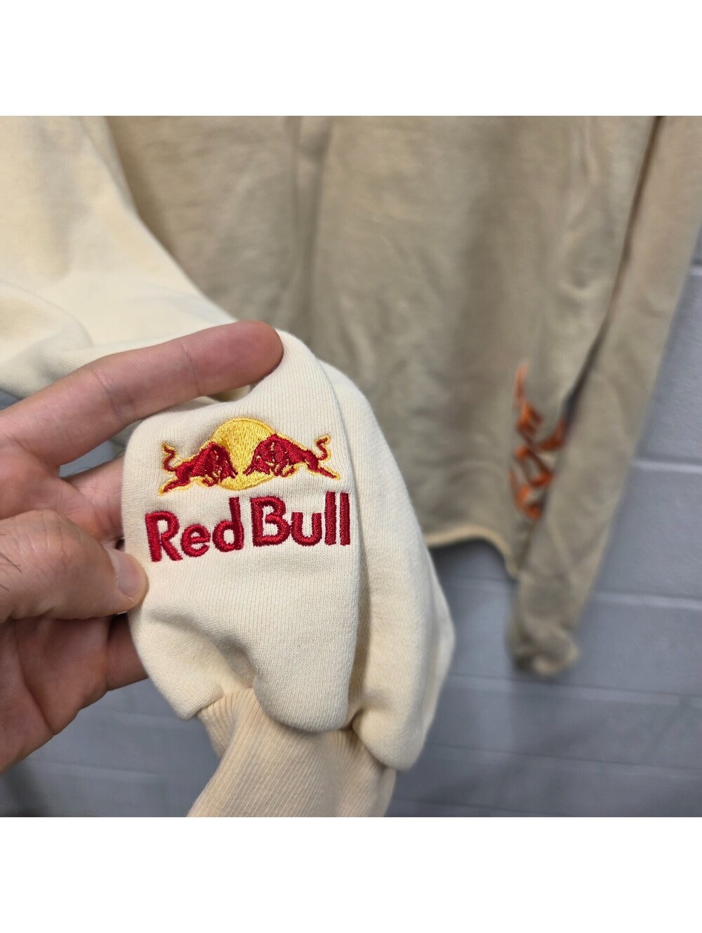 Red Bull Mens Ready or not Racing Team Sweater Jumper fleece Sweatshirt 24x27 L - Picture 6 of 7